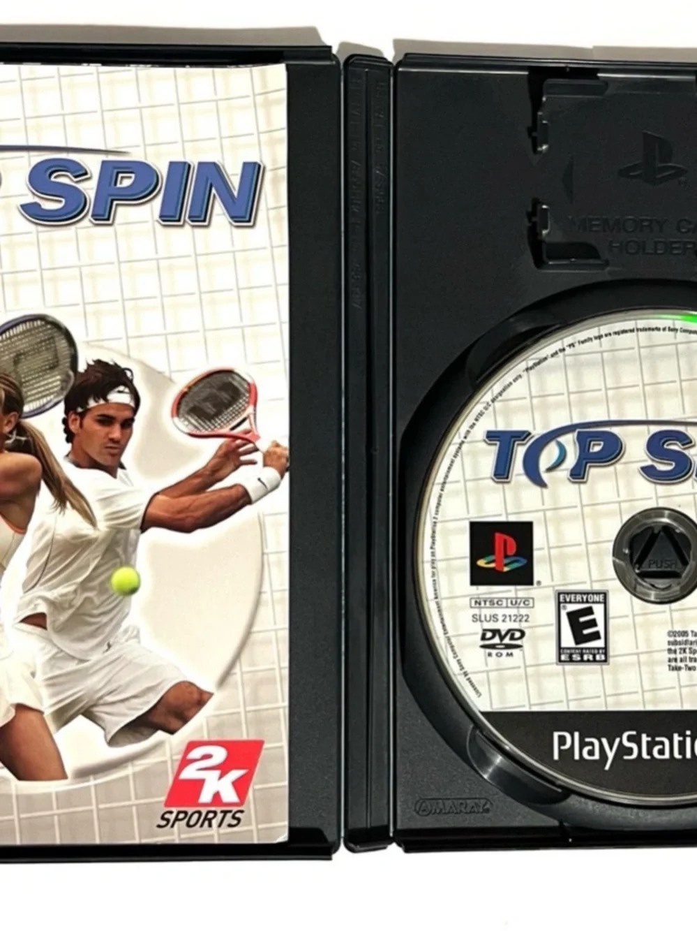 Top Spin (Sony PlayStation 2, PS2 2005) Black Label Complete & Tested
